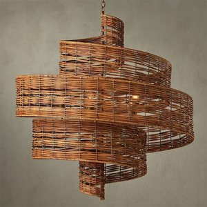Rustic Rattan Celling Lighting Best Seller Lamp Shades for Living Room Decor Chandeliers & Pendant <b>Lights</b> from Vietnam Wholesale - Product Image 4
