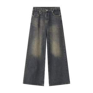 Pantalon baggy coupe droite pour homme, séchage rapide, jambe longue, jean décontracté en denim, confortable pour le quotidien, vêtement personnalisé, vente chaude 2026 - Product Image 3