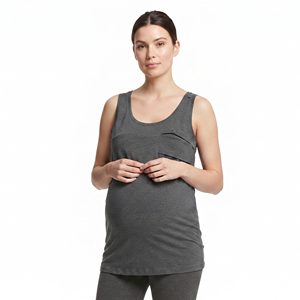 Débardeur de maternité de haute qualité pour femmes enceintes, sans manches, pour allaitement, débardeur d'allaitement pour femmes - Product Image 1