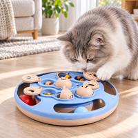 Mainan Puzzle Interaktif Plastik Lucu Zheng Xin untuk Kucing - Penghilang Kebosanan, Penggunaan Otomatis di Dalam Ruangan, Desain Makanan Tersembunyi, Bukan Air