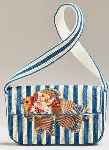 Sac à bandoulière perlé à motif léopard mignon pour femme, style décontracté esthétique à rayures, fermeture éclair, sangle chaîne, doublure polyester, 3 pièces - Product Image 3