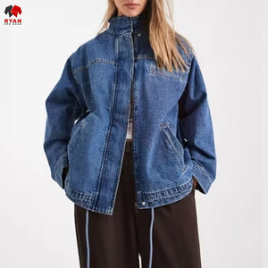 Ryan Pro Gear <b>Customized</b> <b>Denim</b> <b>Jacket</b> For Women Breathable and Comfortable Fabric with <b>Customized</b> Logo OEM Design - Product Image 1