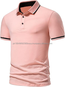 Polo de Golf de Alta Calidad para Hombre, Color Sólido, Corte Regular, Logotipo Personalizado, Tejido de Algodón, Talla Grande, Envío DDP - Product Image 5