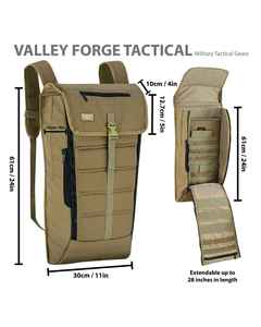 Sac à dos d'aventure extérieur EDC avec fermeture éclair, système Molle, design multi-poches, capacité de 24 pouces pour la randonnée et les voyages - Product Image 3