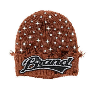 Bonnet en tricot coton/laine couleur personnalisée tendance 2026 |   Chapeau d'hiver personnalisé avec logo brodé pour rester au chaud |   Respirant et imperméable, unisexe - Product Image 2