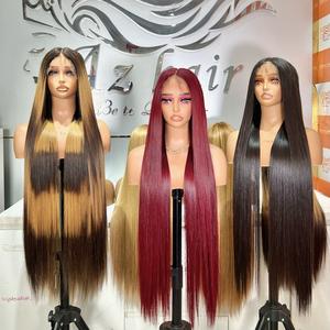 Pelucas de Cabello Humano de Primera Calidad con Frente de Encaje, Densidad 180-250%, Sin Pegamento, Cabello Virgen Vietnamita, Tamaño Personalizable - Product Image 4