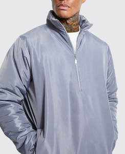 Chaqueta cortavientos informal de invierno para hombre de alta calidad al por mayor, servicio OEM, abrigo de burbujas cálido para exteriores, chaqueta acolchada con capucha teñida Lisa para hombre - Product Image 3