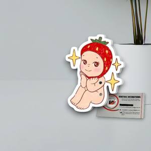 Tuiles à cils en acrylique personnalisées, magnétiques, motif fraise, Sonny Angel, cœur diamant, carré, fleur, multifonctionnelles, écologiques - Product Image 4