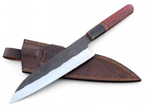 Cuchillo de Chef Japonés de Acero Forjado a Mano con Mango Octogonal de Madera, Utensilio de Cocina - Product Image 4