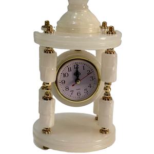 Onyx Marble <b>Clocks</b>, Marble Onyx <b>Clock</b>, White Onyx Marble <b>Clock</b> - Product Image 1