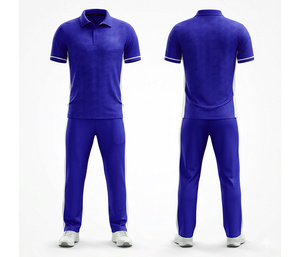 Full Sleeve <b>Cricket</b> Uniform with Custom Team Branding | Men Women Youth <b>Cricket</b> Wears Polo Shirt and Trouser Full Team - Product Image 1