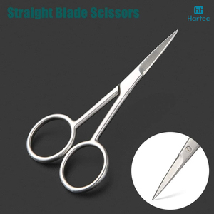 Durable & Accurate <b>Nail</b> Trimmers for Complete Salon Beauty Care <b>Kits</b> Curved Stainless Steel Manicure Scissors with Steel Handles - Product Image 3