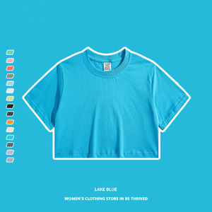 T-shirts courts pour femmes, tissu léger et doux, coupe confortable pour un style décontracté et tendance - Product Image 5