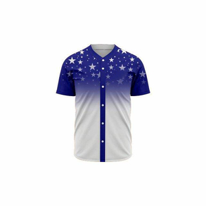 Custom Sublimation Design Printed Team Name Logo Number Embroidery Sports v Neck <b>Baseball</b> Wear <b>Baseball</b> Jerseys Shirt - Product Image 1
