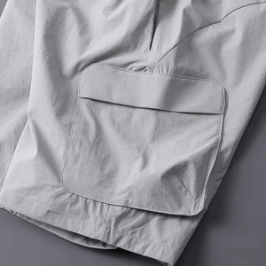 Custom Men's Cargo Shorts Wholesale Elastic Waist Quick Dry Casual Performance Shorts OEM ODM Customized Summer Shorts for Men - Product Image 4