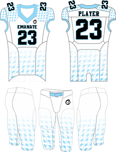 Uniformes de Fútbol Americano Personalizados para Adultos, Transpirables, Tallas Grandes, Manga Corta, Cuello en V, Logotipo Frontal en Tela Twill para Hombre - Product Image 4