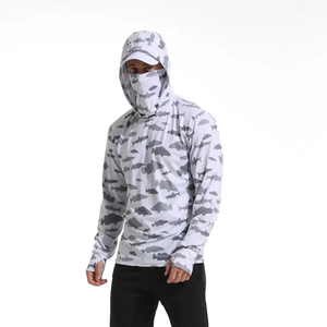 Hoodie de pêche personnalisable, manches longues sublimées, chemises à capuche de pêche UPF 50+, manches longues légères pour les pêcheurs - Product Image 4
