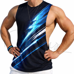 High Quality Men's Sleeveless Gym Tank Tops Workout Sports Bodybuilding Stringer Muscle Cut Breathable Quick Dry Made - Product Image 3