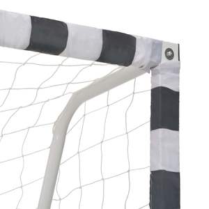Metal Black and White <b>Soccer</b> <b>Goal</b> 118.1"x78.7"x35.4" Accessory - Product Image 4