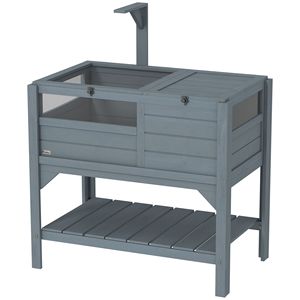 Habitat di tartaruga interna grigia con protezione dalle intemperie e accessorio regalo per mobili da esterno - Product Image 1