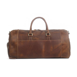 Luxury Leather <b>Duffel</b> <b>Bag</b> Premium Genuine Leather Travel <b>Bag</b> OEM Manufacturer Supplier - Product Image 3