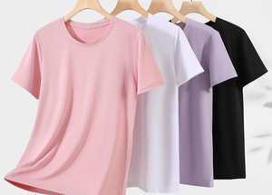 Camiseta Casual de Cuello Redondo y Manga Corta, Transpirable, Verano 2025, con Logotipo Personalizado Bordado, Precio de Fábrica de Bangladesh y China, OEM - Product Image 3