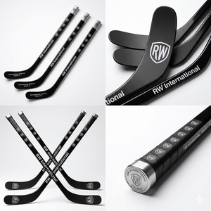 ไม้ฮอกกี้น้ำแข็ง R.W INTERNATIONAL คาร์บอนไฟเบอร์ 85/75 ระดับมืออาชีพ น้ำหนักเบา ปรับความยาวได้ รุ่น P28 1 ชิ้น พร้อมส่ง ลายพิมพ์โลโก้ทั้งตัว - Product Image 5