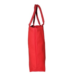 Heavy Duty Dyed Red Color Padded Rope Handle 20 OZ Natural Cotton <b>Canvas</b> Bag for Shopping Promotion - Product Image 3