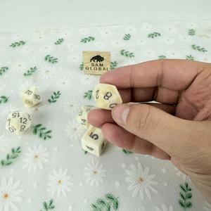 Real Buffalo Horn <b>Dice</b> <b>Set</b> Handmade Carved Polyhedral Gaming <b>Dice</b> for DND RPG Role Play and Tabletop Board Game - Product Image 1