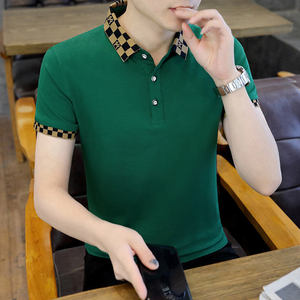 High Quality Customized logo Design Casual Slim Short-sleeved <b>T</b>-<b>shirt</b> Lapel <b>Collar</b> High- Oversized <b>T</b>-<b>shirt</b> for Men low price - Product Image 4