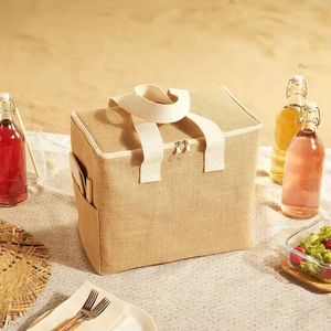 Bolsa de Yute Reutilizable y Duradera con Cierre de Cremallera Seguro para Compras - Product Image 3