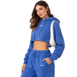 Conjunto Deportivo de Dos Piezas al Por Mayor: Sudadera con Capucha Azul Ligera y Transpirable, Pantalones Deportivos Anchos, Fabricante Personalizado OEM - Product Image 2