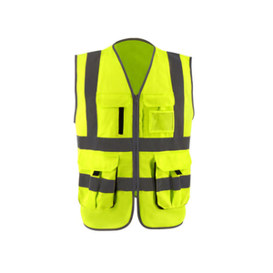 Chaleco de Seguridad de Alta Visibilidad para Construcción, Ropa de Trabajo para Hombres Adultos, Chalecos Reflectantes con Logotipo Personalizado a Precio de Mayoreo - Product Image 3