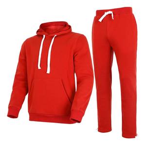 Wholesale Price Winter Streetwear Solid Unisex Tracksuit Hooded Drawstring <b>Jacket</b> Jogger Set Athletic Sportswear Training - Product Image 4