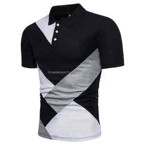 Vente en gros de polo pour hommes personnalisés Maillot 100% coton à séchage rapide avec logo brodé Sport Golf pour polo - Product Image 6