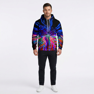 Sweat-shirt à capuche pour homme, imprimé 3D, coupe classique, décontracté, automne, polyester, tricoté - Product Image 4