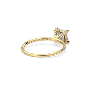 Bague de fiançailles et de promesse REYES, bijoux de luxe haut de gamme, or massif 14 carats, diamant de laboratoire HPHT CVD, pour femme, cadeau d'anniversaire - Product Image 6