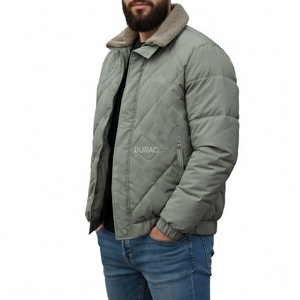 Chaqueta Acolchada para Hombre con Logotipo Personalizado, Abrigo Impermeable Ligero y Cálido para Invierno - Product Image 1