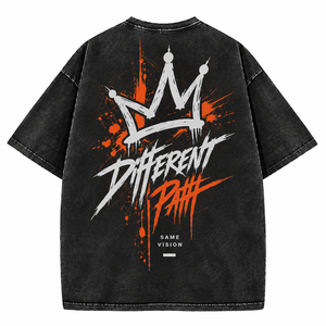 เสื้อยืดพิมพ์ลายโอเวอร์ไซส์ ผู้ชาย ยิม วินเทจ เฮฟวี่เวท ผ้าฝ้าย ออกกำลังกาย แอซิดวอช ทรงหลวม สตรีทแฟชั่น เสื้อท็อปส์ ยูนิเซ็กส์ - Product Image 2