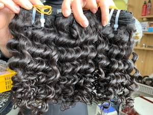 Deep Ocean Curl Extensión de cabello de trama única Remy Virgin Cabello humano vietnamita Cabello crudo sin procesar Estilo de onda de color natural - Product Image 2