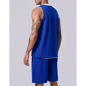 Conjunto de Camiseta de Baloncesto Reversible Personalizada con Logotipo del Equipo, Nombre, Número, Impresión por Sublimación, Bordado 3D, 100% Poliéster, Sin Mangas - Product Image 4