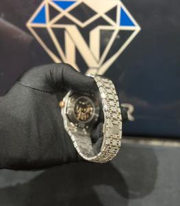 Montres mécaniques automatiques de luxe Hip Hop, montres serties de diamants VVS Moissanite pour hommes, vente en gros - Product Image 2