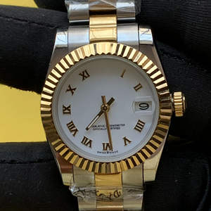 BOJ Plain R.O.L.E.X.47 36mm Roman Dial Stainless Steel <b>Mechanical</b> Automatic Analog Wrist <b>Watch</b> For Women At Low Price Hot Sale - Product Image 1