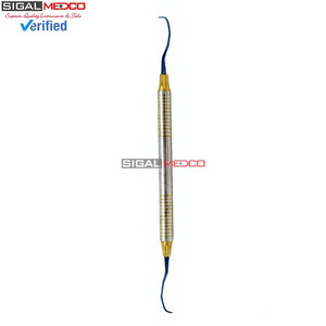 Curettes dentaires Gracey 11/12 à double extrémité, pointe en titane, instrument dentaire en acier inoxydable allemand pour détartrage parodontal et racinaire - Product Image 4