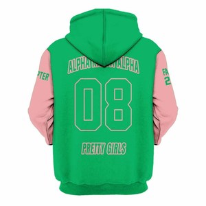 Sudadera con Capucha Estilo Griego, Bordado Personalizado, Felpa de Algodón, Unisex, Ropa Urbana Universitaria |   Kapa |   Alfa - Product Image 2