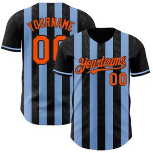 Quick Dry Printed Short Sleeve Baseball Jersey Full Button Breathable 100% Polyester Summer Winter Sports Uniform - Product Image 3