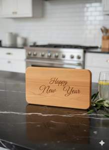 Tabla de Cortar Rectangular de Madera Natural Hecha a Mano, 1.3 cm de Grosor, Apta para Lavavajillas, No Tóxica, para Uso en el Hogar y Restaurantes - Product Image 2