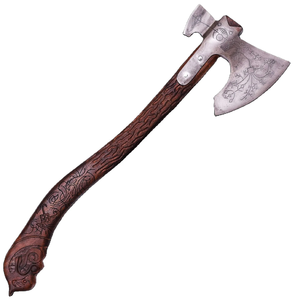 Hache professionnelle en acier au carbone de qualité industrielle LEGACY BLADES, manche en bois fait main, outil de camping en plein air, vente en gros - Product Image 1