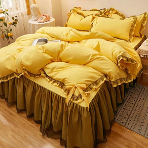 Jupe de lit décorative en tissu pour sommier, fabricant OEM ODM, jupe de lit élégante pour hôtel et maison, usage domestique, logo personnalisé - Product Image 4