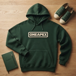Sudadera con Capucha Verde Oscuro Personalizada para Hombre, Sudadera con Capucha con Logotipo 3D en Relieve, Ropa Casual de Calle, Moda OEM ODM al por Mayor - Product Image 5